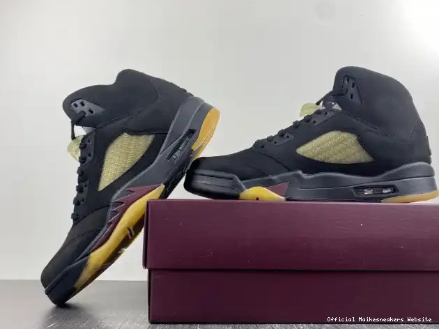 Official Maikesneakers Maniere Black Air Ma x A FD1330-001 5 Jordan 0522